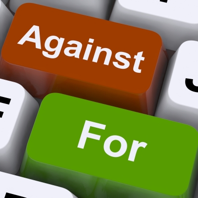 for and against